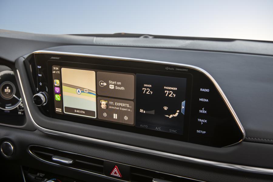 Детали интерьера Hyundai Sonata Hybrid (DN8) 2020 года  (NA) (фото 46 из 58)